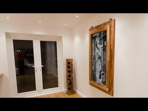 Space saving dining table/picture frame hand made