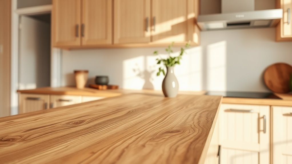 natural wood countertop appeal