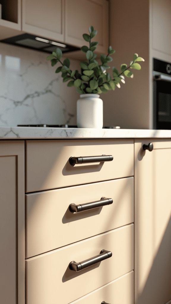 Beige cabinet hardware selection guide