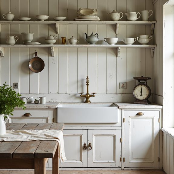 antique charm in kitchens