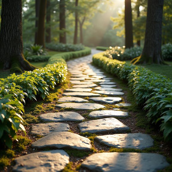 charming durable cobblestone pathways