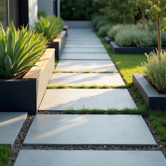 colorful container gardens enhance