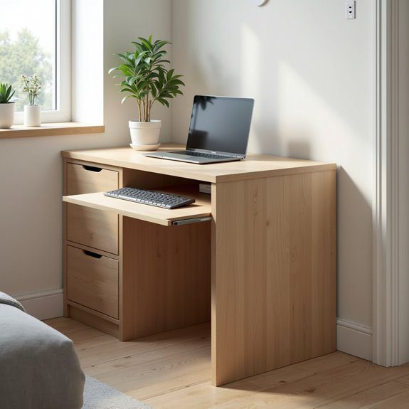 compact corner desk solution