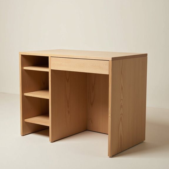 compact desk with storage