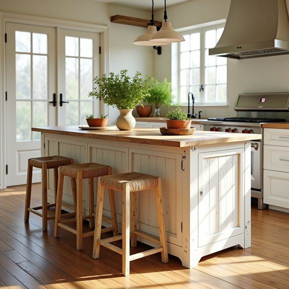 cozy farmhouse gathering space