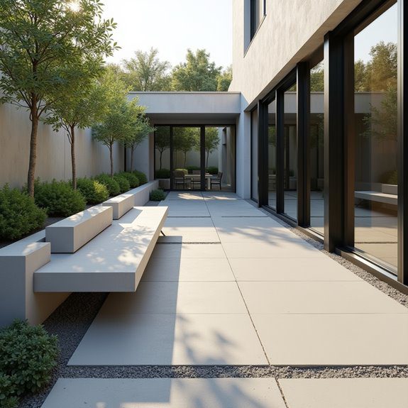 cozy integrated seating areas