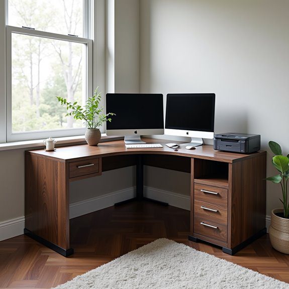 durable ergonomic corner desk