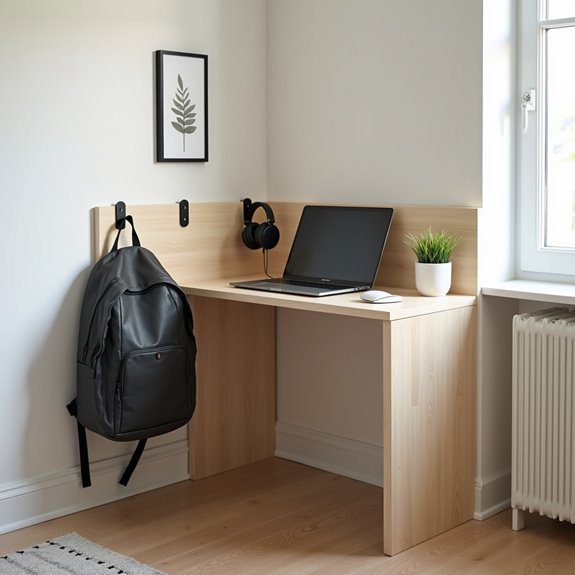 efficient corner desk organization