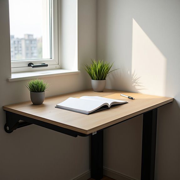 rotating space saving functional desk