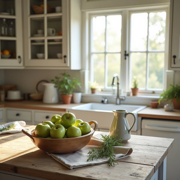rustic farmhouse kitchen charm