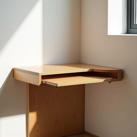 space saving ergonomic desk solution