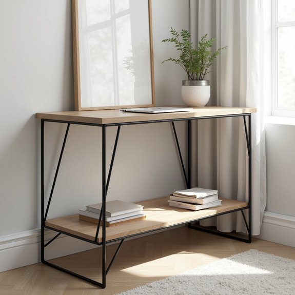 space saving minimalist desk