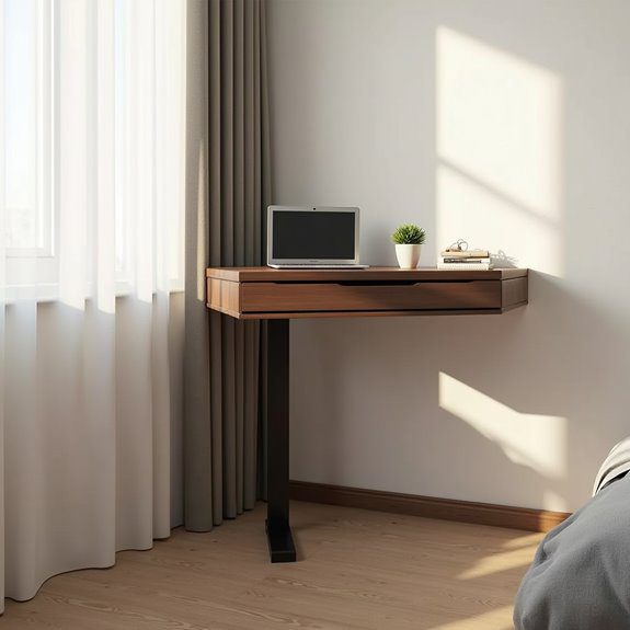 space saving rotating desk solution