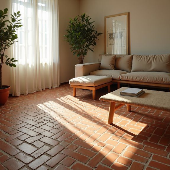 timeless rustic floor tiles