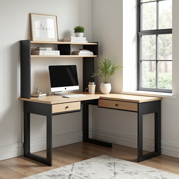 versatile ergonomic l shaped desk