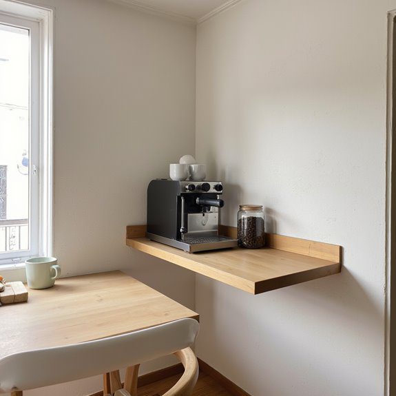 cozy coffee nook setup