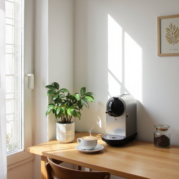 cozy coffee shop corner