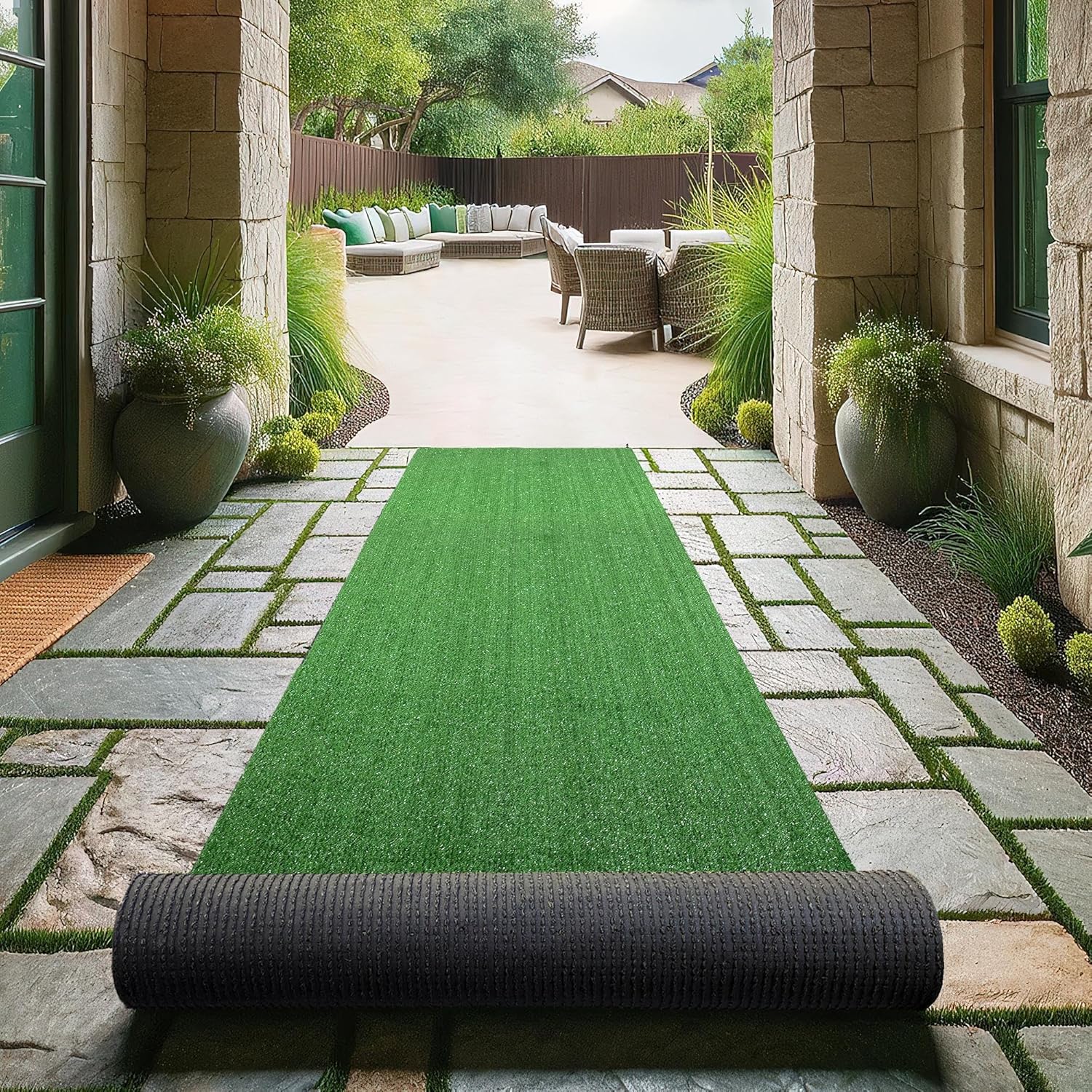 Ottomanson Artificial Grass Turf