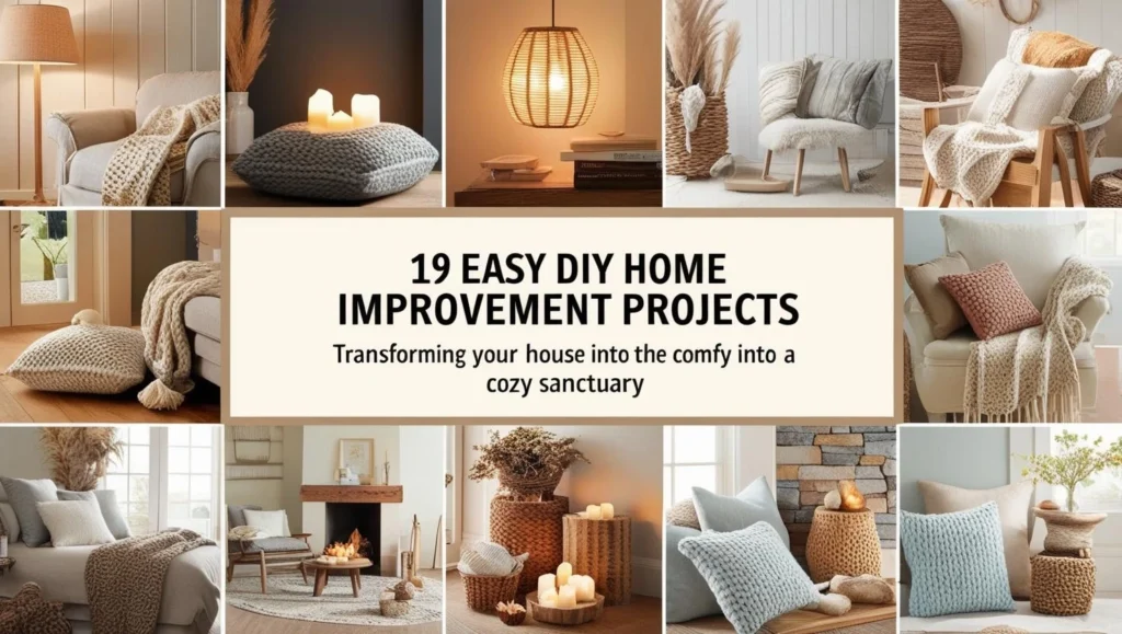 Transform Your Home Into A Cozy Sanctuary With These 19 Easy Diy Projects!