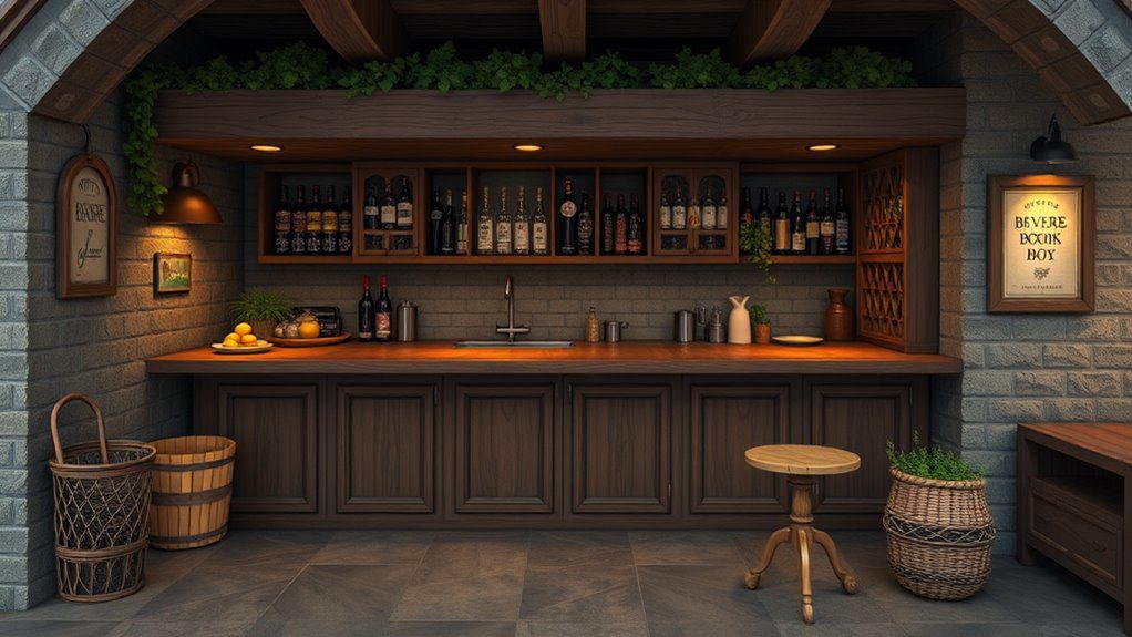 cozy drink station design
