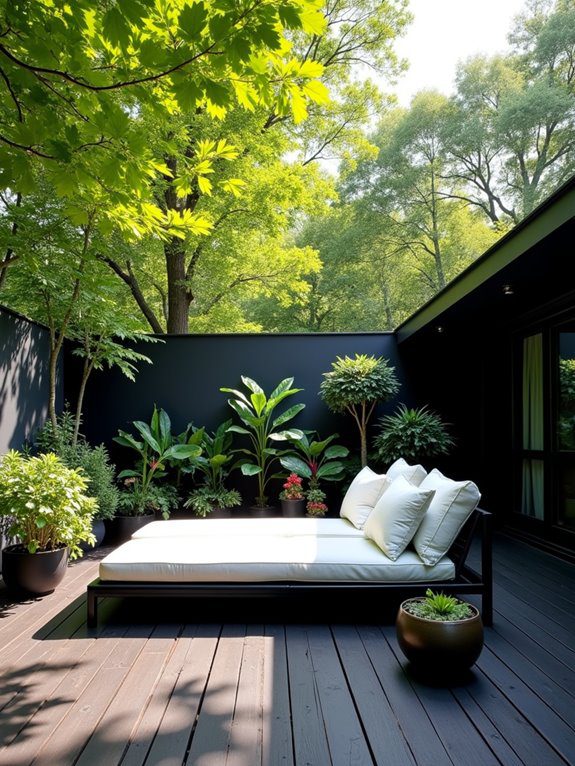 bold black deck elegance