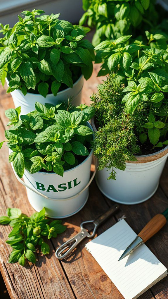 bucket herb garden ideas