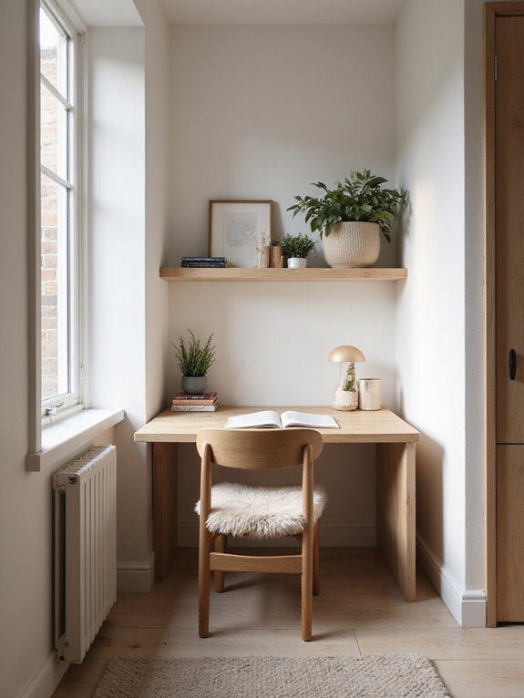 cozy compact study nook