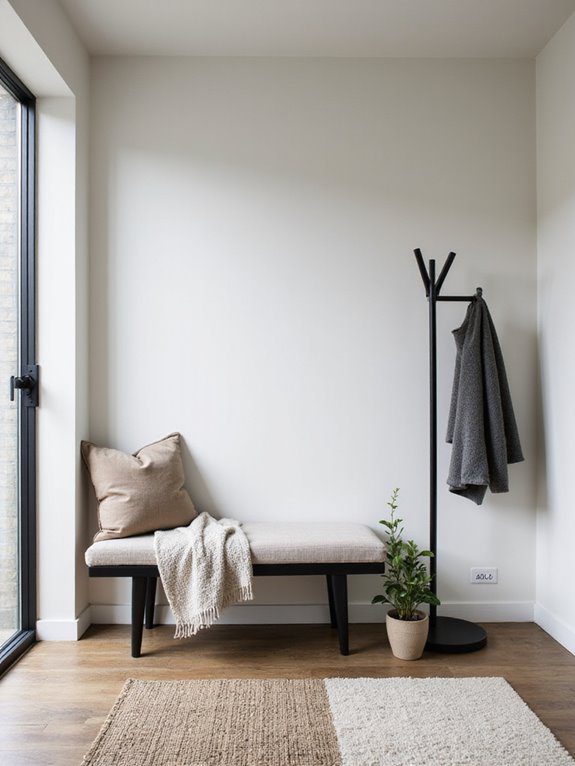cozy entryway seating area