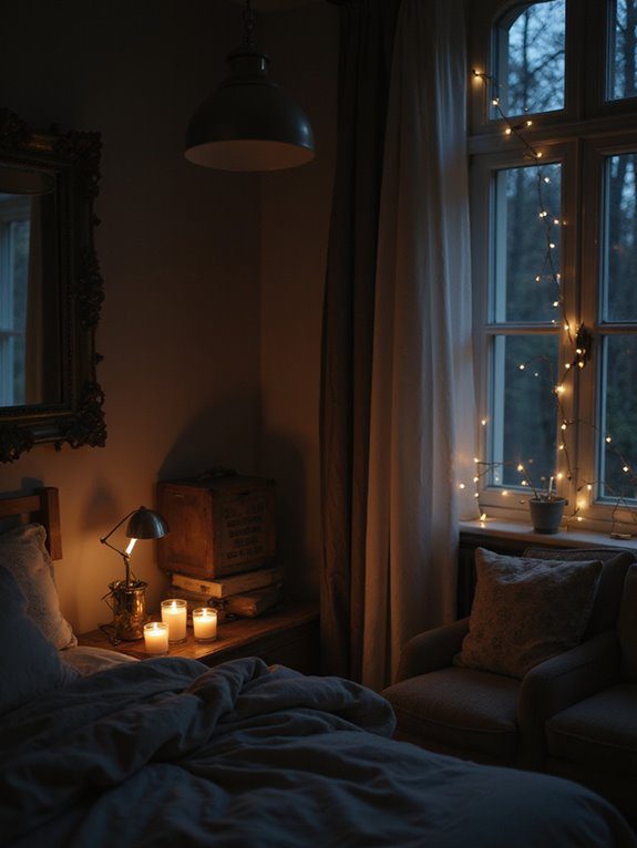 cozy layered lighting ambiance