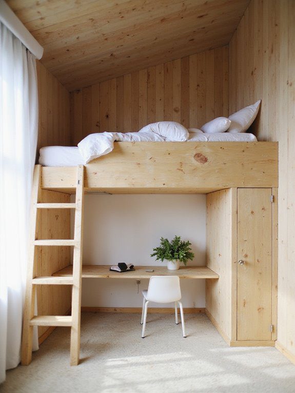 cozy multifunctional loft design