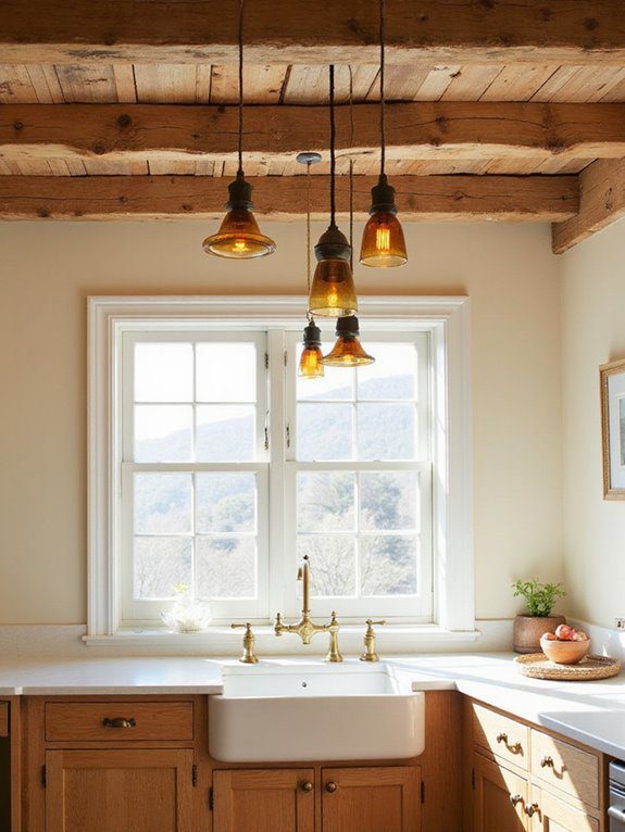cozy rustic beams charm