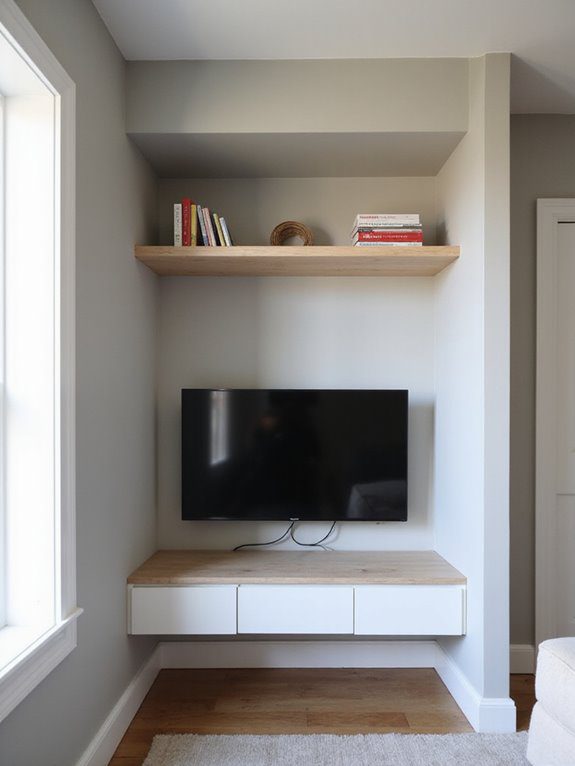custom shelving for corners