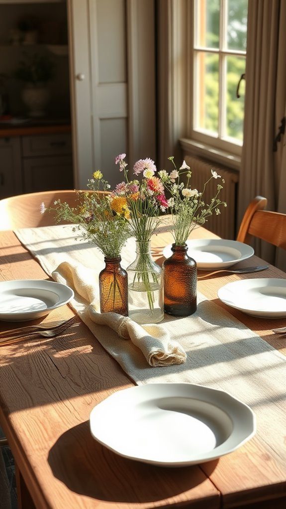 earthy elegance table decor
