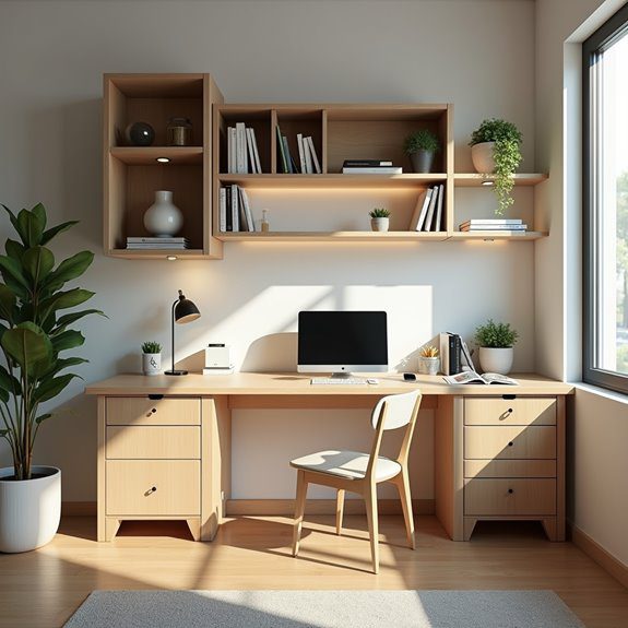 efficient closet workspace transformation