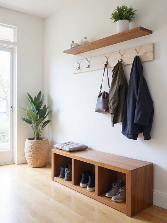 functional foyer storage solutions