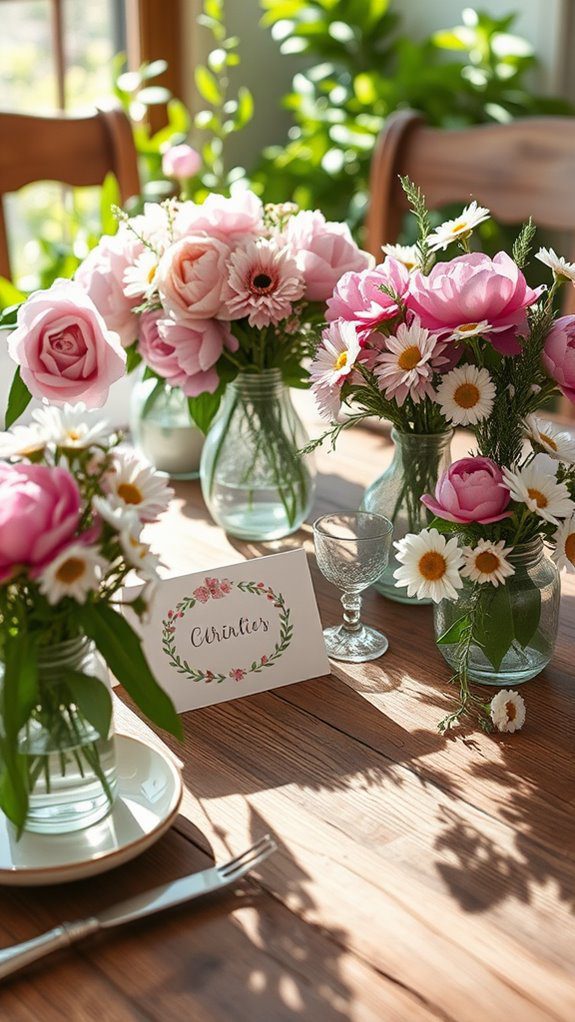 garden themed place card designs