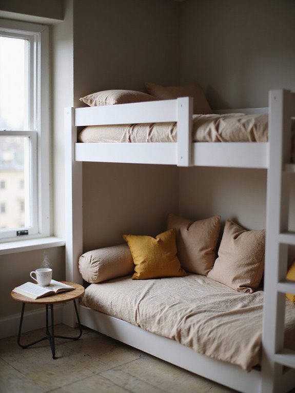 loft bed with cozy seating