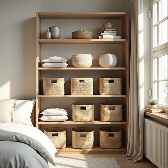 matching baskets for organization