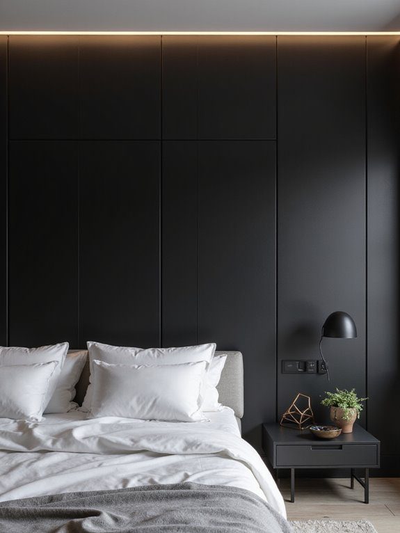 modern glam bedroom design