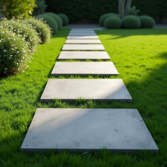 modern stepping stone paths