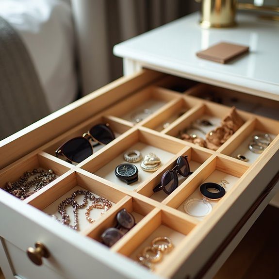 organized small item storage