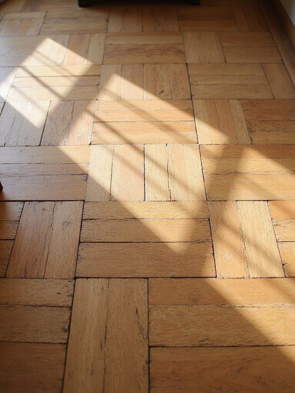 rustic charm through herringbone