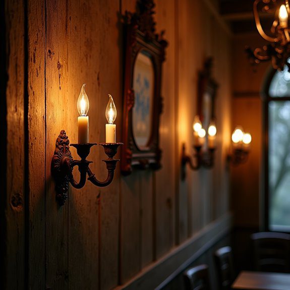 rustic charm with candlelight