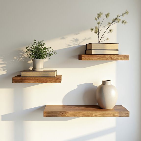 rustic shelves for cozy display