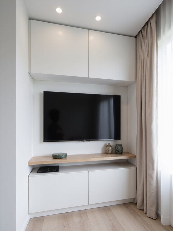 seamless tv alcove integration