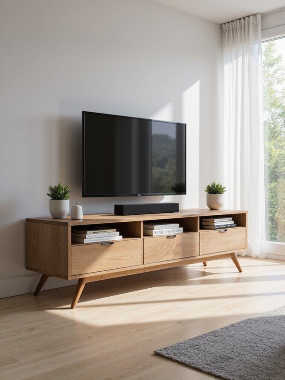 stylish and functional tv stand