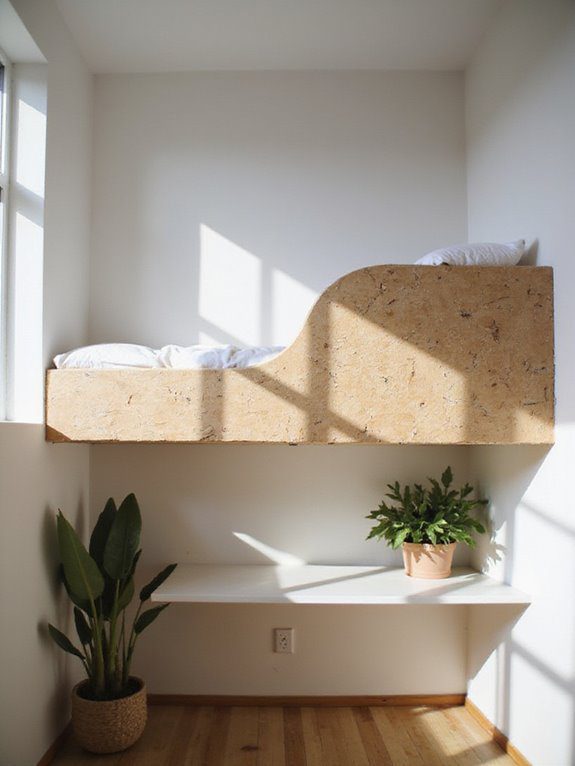 stylish space saving loft bed