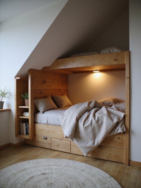 stylish space saving loft bed