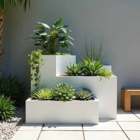 stylish space saving planters