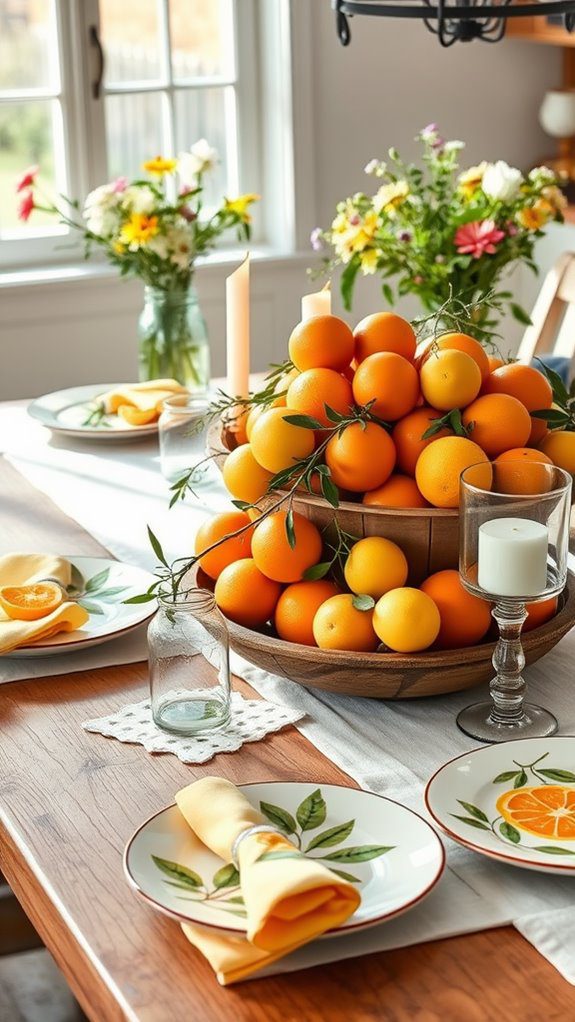 vivid and colorful citrus